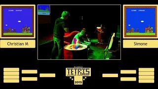 First Official Classic Tetris European Championship Match EVER on NES. Christian vs.  Simone (2015)