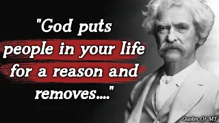 Mark Twain's Life Lessons to Learn in Youth and Avoid Regrets in Old Age || Quotes Of MT