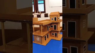 How to make cardboard house  / gatte ka ghar #short #shortvideo