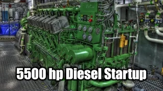 ABC Diesel Engine Startup Tugboat 5500 Horsepower