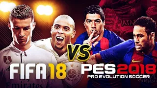 Fifa 18 или Pes 18? Официальный геймплей трейлер.