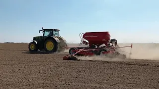 John Deere 6190 r & horsch pronto 6DC sowing