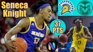 Seneca Knight San Jose State Spartans Sophomore STAR 37 PTS vs Colorado State Rams | Next Ones