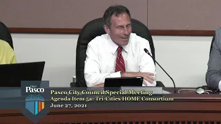 Pasco City Council Special Meeting and Workshop, June 28, 2021