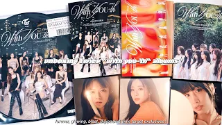unboxing twice "with you-th" albums ✮ forever, glowing, blast, digipack + vinyl target exclusives !