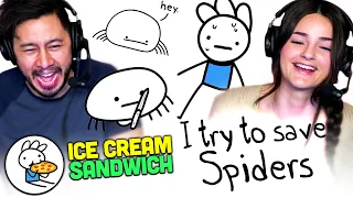 ICE SCREAM SANDWICH - I Usually Try And Save Spiders REACTION!