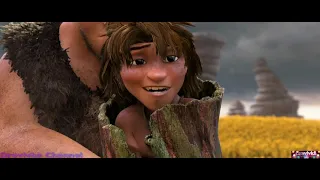 Охота в Первобытное время ... отрывок из мультфильма (Семейка Крудс/The Croods)2013