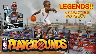 NBA Playgrounds All LEGENDARY Player's SIGNITURE LEGENDARY MOVES!!!!!