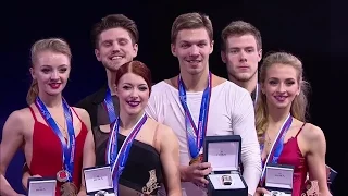 2017 Russian Nationals - Ice Dance medal award ceremony