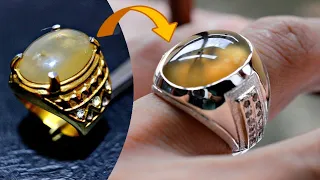 making custom silver ring for men - handmade custom ring