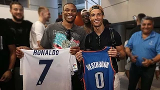 Russell Westbrook & Cristiano Ronaldo Hang Out In Spain