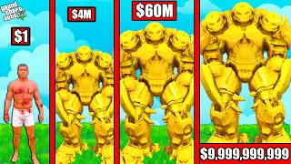 $1 GOLD HULKBUSTER YEARS SUIT into $1,000,000,000 GOLD HULKBUSTER YEARS SUIT in GTA 5 !