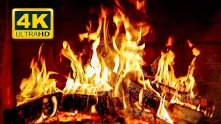 🔥 Cozy Fireplace 4K (12 HOURS). Fireplace with Crackling Fire Sounds. Soothing Fireplace 4K