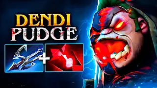 DENDI LEGENDARY PUDGE with HARPOON and BLOODSTONE! DENDI PUDGE DOTA 2