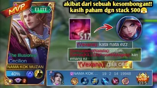 500 STACK CECILION!! EPIK COMEBACK - BUILD CECILION TERSAKIT 2022 - MOBILE LEGENDS