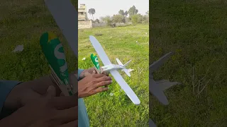 Rubber Band Powered Airplane Make With Thermocole Styrofoam