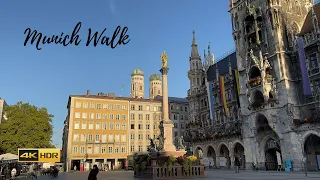 Walking in Munich City Center after Oktoberfest - Bavaria - 4K HDR