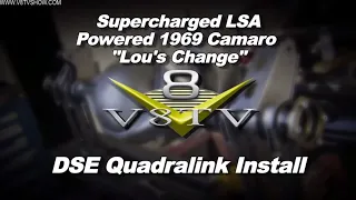 LSA Powered 1969 Camaro "Lou's Change" Detroit Speed QUADRALink Rear Suspension Install Video V8TV