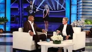 Steve Harvey Dishes on the Kardashian/West 'Family Feud' Episode