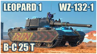 WZ-132-1, Leopard 1 & B-C 25 t • WoT Blitz Gameplay