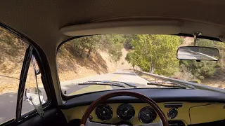1964 Porsche 356C Sunroof Coupe Driving