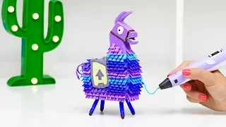 3D РУЧКА ЛАМА ФОРТНАЙТ DIY | СДЕЛАЛА 3D РУЧКОЙ ЛАМУ из FORTNITE