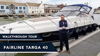Fairline Targa 40 - Sport Cruiser with Volvo Penta KAD300 - Walkthrough Yacht Tour £140K