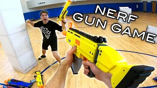 NERF GUN GAME | Aaron Vs Josh Horton! (First Person Shooter)