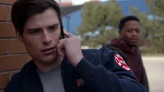 Ritter Sees Jack Damon Hiding a Secret on the Phone on Chicago Fire 12x10 (May 1, 2024)