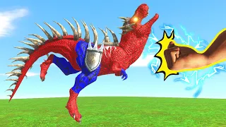 Dinosaur T-Rex & Spiderman, Superman vs Epic Punch in Jurassic World Evolution - ARBS Battle