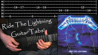 How to play Ride the Lightning Riffs w/Tabs! - Metallica