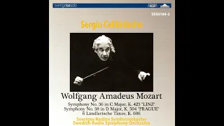 Mozart - Symphony No 38 'Prague' - Celibidache, Swedish Radio Symphony (1970)