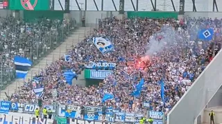 HSV Fans beim Pokalspiel gegen Essen I Essen - Hamburger SV 3:4 I 13.08.2023
