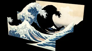 Hokusai Great Wave animation