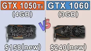 GTX 1050 Ti OC vs GTX 1060 3GB | New Games Benchmarks