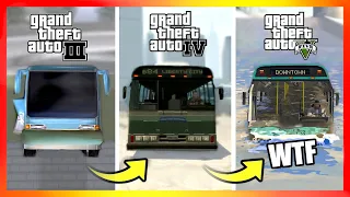 Evolution of BUSES LOGIC in GTA Games! (GTA 3 → GTA 5)