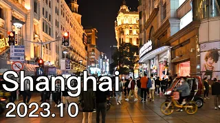 Night Walking On The Busiest Street Of Shanghai | 4K  | Crowd Flow Under Lighting