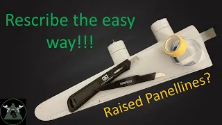 How to rescribe raised panel lines Tutorial