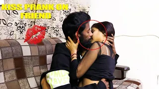 REAL KISSING PRANK 😘😘// real lip kiss 😘// magic baba Prank