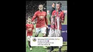 Rooney's first son Kai is gradually following his father's footsteps