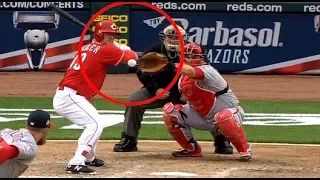 MLB Illegal Hit by Pitch (HD)