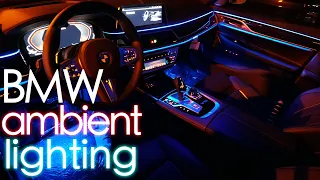 BMW Ambient Lighting and Sky Lounge | Voice Controlled Lighting