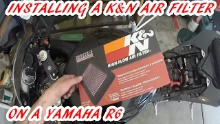 INSTALLING K&N AIR FILTER ON A YAMAHA R6