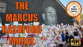 Marcus Rashford Mural following EURO 2020 ⚽️ final (England Vs. Italy) | #BLM ✊🏾 | July 2021 | 4K