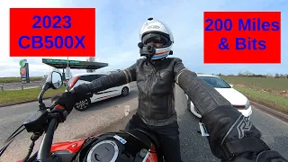 2023 Honda CB500X - 200 Miles & Bits