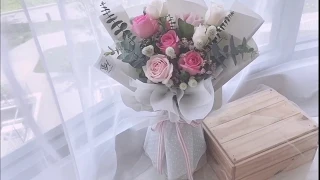 How To Make Handtied Bouquet (With Wrapping)  | 螺旋花束示範 |