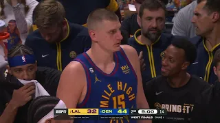 Denver Nuggets fans erupt as Nikola Jokic & AD re-enter the game | NBA on ESPN