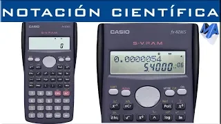 Notación científica uso correcto de la calculadora Fx 82, 95, 570 MS y similares