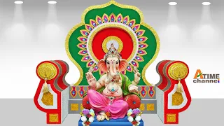 Singhasan/makhar for Ganesha at home | ganpati decoration idea | ganpati background decoration