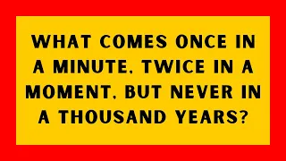 20 Mind-Bending Riddles! Can You Beat the Challenge?